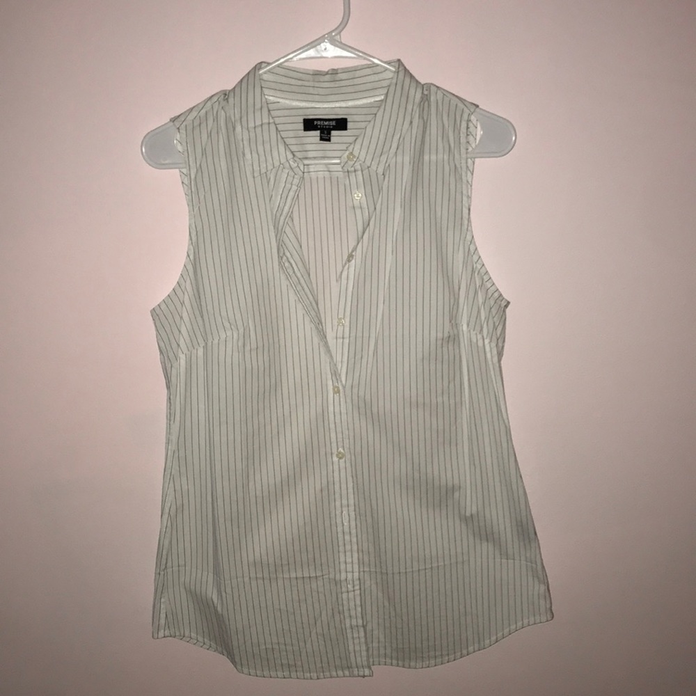 sleeveless striped stop